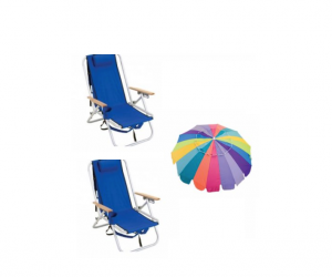 backpack beach chair set